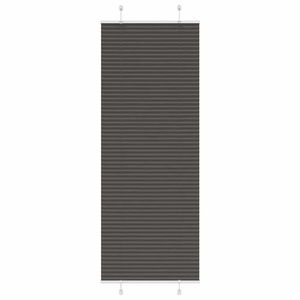 vidaXL Jaluză plisată negru 80x200 cm Lățime țesătură 79, 4cm poliester imagine