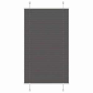 vidaXL Jaluză plisată negru 70x150 cm Lățime țesătură 69, 4cm poliester imagine