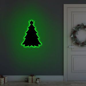 Lampa de perete Christmas Pine 2 , Neon Graph, 20x27 cm, verde imagine