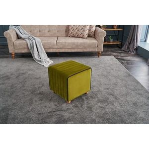 Taburet Mona Puf, Balcab Home, 40x40x40 cm, lemn, verde imagine