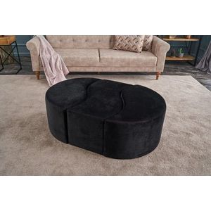 Taburet Alya Puf, Balcab Home, 120x80x40 cm, lemn, negru imagine