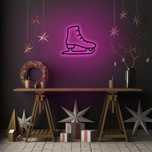 Lampa de perete Ice-Skate 2, Neon Graph, 25x21 cm, roz imagine