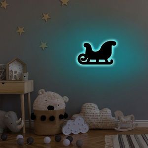 Lampa de perete Sled 2, Neon Graph, 38x23 cm, albastru imagine