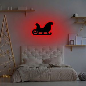 Lampa de perete Sled 2, Neon Graph, 38x23 cm, rosu imagine