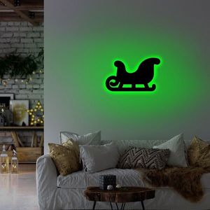 Lampa de perete Sled 2, Neon Graph, 38x23 cm, verde imagine