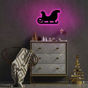 Lampa de perete Sled 2, Neon Graph, 38x23 cm, roz imagine