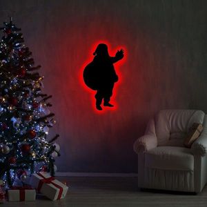 Lampa de perete Santa Claus 2, Neon Graph, 32x52 cm, rosu imagine