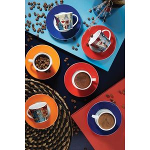 Set de cafea Kutahya Porselen, TL12KT42010910, 12 piese, portelan imagine