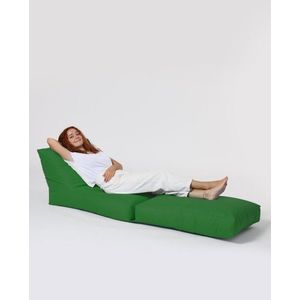 Fotoliu extensibil, Siesta, Ferndale Bean Bag, 55 - 180 cm, poliester impermeabil, verde imagine