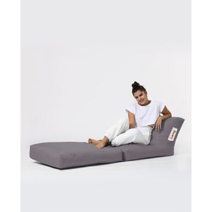 Fotoliu extensibil, Siesta, Ferndale Bean Bag, 55 - 180 cm, poliester impermeabil, gri fumuriu imagine