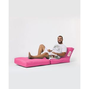 Fotoliu extensibil, Siesta, Ferndale Bean Bag, 55 - 180 cm, poliester impermeabil, roz imagine