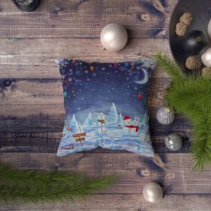 Husa de perna, NYXMAS082, 43x43 cm, 50% bumbac/50% poliester, Multicolor imagine