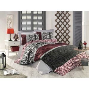 Lenjerie de pat pentru o persoana (BL), Leopard, Pearl Home, Bumbac Ranforce imagine