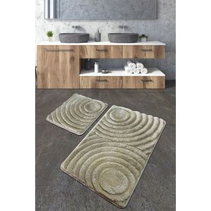 Set covorase de baie 2 piese, Chilai Home, Wave, Acril, Piatra imagine