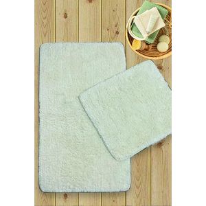 Set covorase de baie 2 piese, Chilai Home, Cotton Basic, Bumbac, Ecru imagine