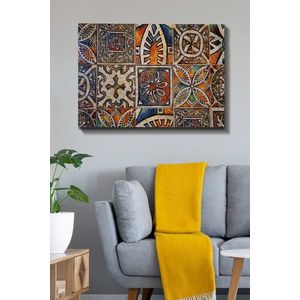 Tablou decorativ, Kanvas Tablo (70 x 100), Canvas, Lemn, Multicolor imagine