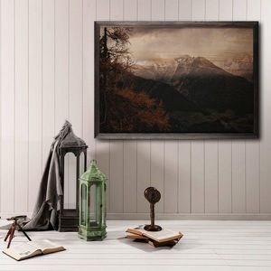 Tablou decorativ, Mountain XL, Lemn, Lemn, Multicolor imagine