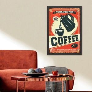 Tablou decorativ, Coffee 1960 (40 x 55), MDF , Polistiren, Multicolor imagine