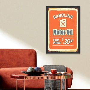 Tablou decorativ, Motor Oil 2 (40 x 55), MDF , Polistiren, Multicolor imagine