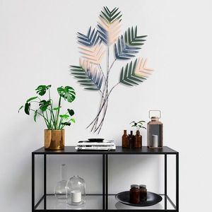 Decoratiune de perete, Toona Sinensis 3, Metal, Dimensiune: 72 x 108 cm, Multicolor imagine