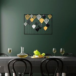 Decoratiune de perete, Hornbeam, Metal, Dimensiune: 70 x 50 cm, Multicolor imagine