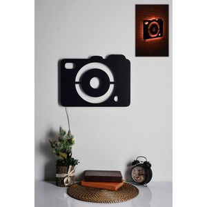 Decoratiune luminoasa LED, Camera, MDF, 60 LED-uri, Rosu imagine