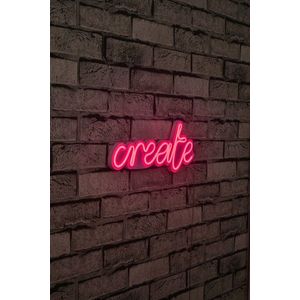 Decoratiune luminoasa LED, Create, Benzi flexibile de neon, DC 12 V, Roz imagine