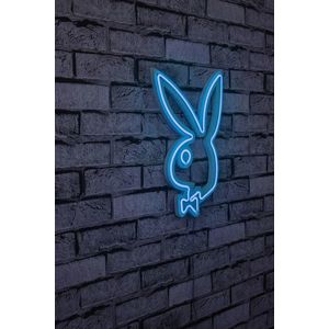 Decoratiune luminoasa LED, Playboy, Benzi flexibile de neon, DC 12 V, Albastru imagine