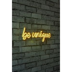 Decoratiune luminoasa LED, Be Unique, Benzi flexibile de neon, DC 12 V, Galben imagine