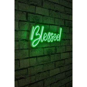 Decoratiune luminoasa LED, Blessed, Benzi flexibile de neon, DC 12 V, Verde imagine