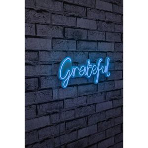 Decoratiune luminoasa LED, Grateful, Benzi flexibile de neon, DC 12 V, Albastru imagine