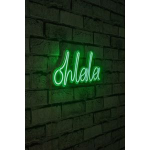 Decoratiune luminoasa LED, Oh La La, Benzi flexibile de neon, DC 12 V, Verde imagine