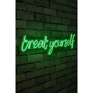 Decoratiune luminoasa LED, Treat Yourself, Benzi flexibile de neon, DC 12 V, Verde imagine