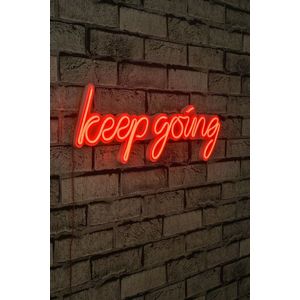 Decoratiune luminoasa LED, Keep Going, Benzi flexibile de neon, DC 12 V, Rosu imagine