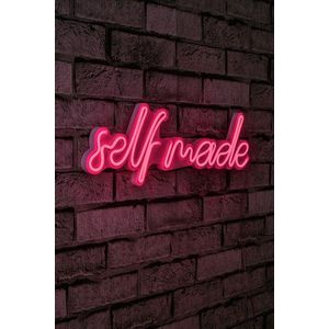 Decoratiune luminoasa LED, Self Made, Benzi flexibile de neon, DC 12 V, Roz imagine