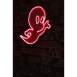 Decoratiune luminoasa LED, Casper The Friendly Ghost, Benzi flexibile de neon, DC 12 V, Rosu imagine