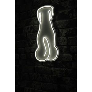 Decoratiune luminoasa LED, Doggy, Benzi flexibile de neon, DC 12 V, Alb imagine