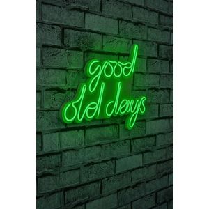 Decoratiune luminoasa LED, Good Old Days, Benzi flexibile de neon, DC 12 V, Verde imagine