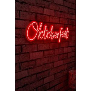 Decoratiune luminoasa LED, Oktoberfest, Benzi flexibile de neon, DC 12 V, Rosu imagine