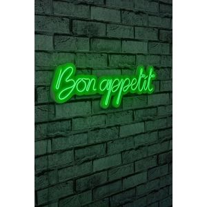 Decoratiune luminoasa LED, Bon Appetit, Benzi flexibile de neon, DC 12 V, Verde imagine