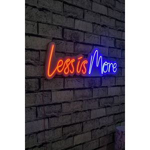 Decoratiune luminoasa LED, Less is More, Benzi flexibile de neon, DC 12 V, Rosu albastru imagine