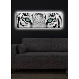 Tablou decorativ cu lumina LED, 3090DACT-19, Canvas, 30 x 90 cm, Multicolor imagine