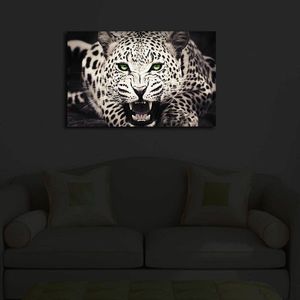 Tablou decorativ cu lumina LED, 4570İACT-43, Canvas, Dimensiune: 45 x 70 cm, Multicolor imagine