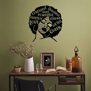 Decoratiune de perete, Love / Fearless / Smart, Metal, Dimensiune: 64 x 70 cm, Negru imagine