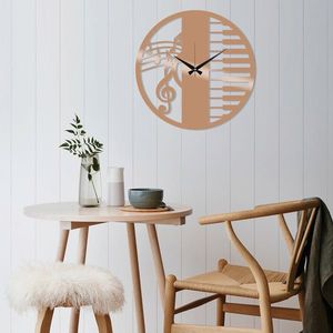 Ceas de perete, Metal Wall Clock 29, Metal, Dimensiune: 48 x 48 cm, Cupru imagine