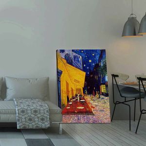 Tablou decorativ, 70100VANGOGH070, Canvas, Lemn, Multicolor imagine