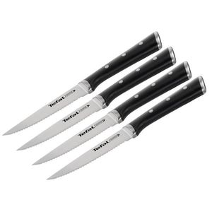 Set 4 cutite pentru friptura, Tefal, Ice Force, 11 cm, inox/plastic imagine