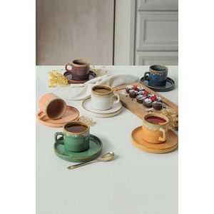 Set pahare pentru ceai, Keramika, 275KRM1987, 100% CERAMICA / , Nu absoarbe apa, Multicolor imagine