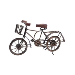 Macheta bicicleta Vintage Times din metal auriu 36x11x20 cm imagine