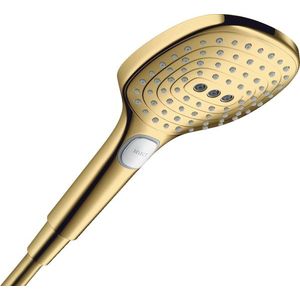 Para de dus Hansgrohe Raindance Select E 120 cu 3 jeturi gold optic lustruit imagine